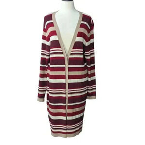 EST. 1946 Women's Ribbed Duster Button Front Cardigan Sweater Size 18/20W